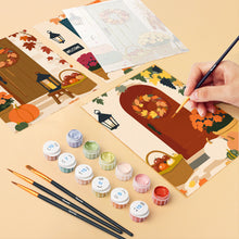 Afbeelding in Gallery-weergave laden, Mini Schilderen op Nummer 15x20cm (6 stuks) - Welkom herfst