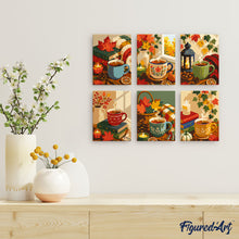 Afbeelding in Gallery-weergave laden, Mini Schilderen op Nummer 15x20cm (6 stuks) - Pompoenkruidseizoen
