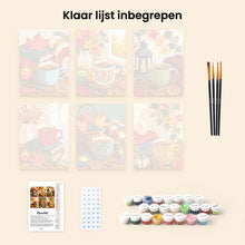 Afbeelding in Gallery-weergave laden, Mini Schilderen op Nummer 15x20cm (6 stuks) - Pompoenkruidseizoen