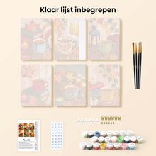 Afbeelding in Gallery-weergave laden, Mini Schilderen op Nummer 15x20cm (6 stuks) - Pompoenkruidseizoen