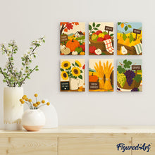Afbeelding in Gallery-weergave laden, Mini Schilderen op Nummer 15x20cm (6 stuks) - Oogstmarktdagen