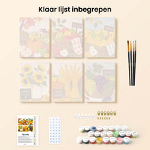Afbeelding in Gallery-weergave laden, Mini Schilderen op Nummer 15x20cm (6 stuks) - Oogstmarktdagen