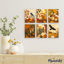 Afbeelding in Gallery-weergave laden, Mini Schilderen op Nummer 15x20cm (6 stuks) - Wilde herfstoogst