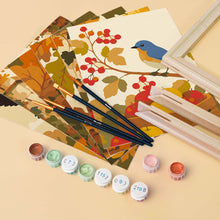 Afbeelding in Gallery-weergave laden, Mini Schilderen op Nummer 15x20cm (6 stuks) - Wilde herfstoogst