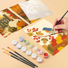 Afbeelding in Gallery-weergave laden, Mini Schilderen op Nummer 15x20cm (6 stuks) - Wilde herfstoogst