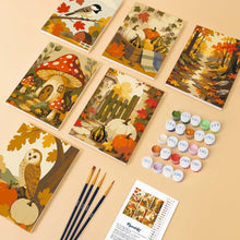 Afbeelding in Gallery-weergave laden, Mini Schilderen op Nummer 15x20cm (6 stuks) - Oogst in het bos