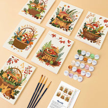 Afbeelding in Gallery-weergave laden, Mini Schilderen op Nummer 15x20cm (6 stuks) - Bosmand