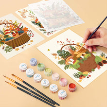 Afbeelding in Gallery-weergave laden, Mini Schilderen op Nummer 15x20cm (6 stuks) - Bosmand