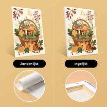 Afbeelding in Gallery-weergave laden, Mini Schilderen op Nummer 15x20cm (6 stuks) - Bosmand