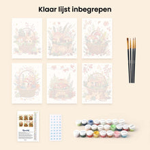 Afbeelding in Gallery-weergave laden, Mini Schilderen op Nummer 15x20cm (6 stuks) - Bosmand