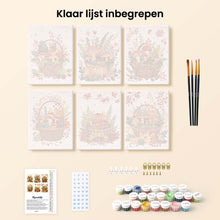 Afbeelding in Gallery-weergave laden, Mini Schilderen op Nummer 15x20cm (6 stuks) - Bosmand