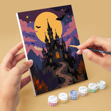 Afbeelding in Gallery-weergave laden, Mini Schilderen op Nummer 15x20cm (6 stuks) - Spookachtige herfstavonden
