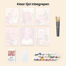 Afbeelding in Gallery-weergave laden, Mini Schilderen op Nummer 15x20cm (6 stuks) - Magische leesvibes