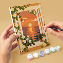 Afbeelding in Gallery-weergave laden, Mini Schilderen op Nummer 15x20cm (6 stuks) - Ramen met uitzicht op de oceaan
