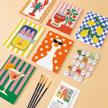 Afbeelding in Gallery-weergave laden, Mini Serie Schilderen op Nummer 15x20cm (6 stuks) - Pop Art Voorraadkast