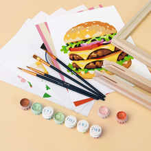 Afbeelding in Gallery-weergave laden, Mini Serie Schilderen op Nummer 15x20cm (6 stuks) - Heerlijk Eten Set