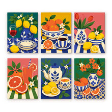 Afbeelding in Gallery-weergave laden, Mini Serie Schilderen op Nummer 15x20cm (6 stuks) - Italiaanse Tafel Collectie