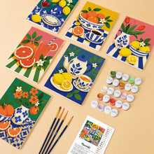 Afbeelding in Gallery-weergave laden, Mini Serie Schilderen op Nummer 15x20cm (6 stuks) - Italiaanse Tafel Collectie