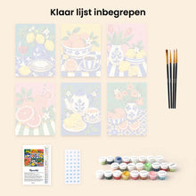 Afbeelding in Gallery-weergave laden, Mini Serie Schilderen op Nummer 15x20cm (6 stuks) - Italiaanse Tafel Collectie