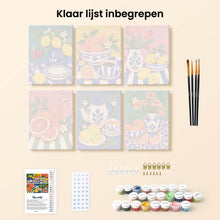 Afbeelding in Gallery-weergave laden, Mini Serie Schilderen op Nummer 15x20cm (6 stuks) - Italiaanse Tafel Collectie