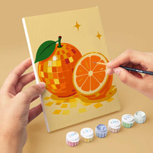Afbeelding in Gallery-weergave laden, Mini Serie Schilderen op Nummer 15x20cm (6 stuks) - Disco Fruit Collectie
