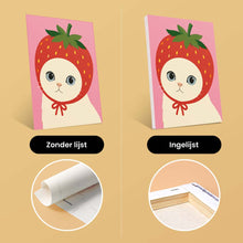 Afbeelding in Gallery-weergave laden, Mini Serie Schilderen op Nummer 15x20cm (6 stuks) - Katten met Fruit- en Groentenmutsen