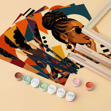 Afbeelding in Gallery-weergave laden, Mini Serie Schilderen op Nummer 15x20cm (6 stuks) - Afro Pop Art Portretten