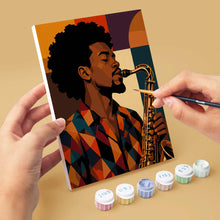 Afbeelding in Gallery-weergave laden, Mini Serie Schilderen op Nummer 15x20cm (6 stuks) - Afro Pop Art Portretten