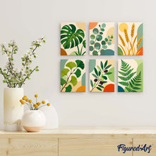 Afbeelding in Gallery-weergave laden, Mini Serie Schilderen op Nummer 15x20cm (6 stuks) - Botanische Illustraties