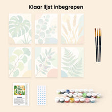 Afbeelding in Gallery-weergave laden, Mini Serie Schilderen op Nummer 15x20cm (6 stuks) - Botanische Illustraties
