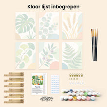 Afbeelding in Gallery-weergave laden, Mini Serie Schilderen op Nummer 15x20cm (6 stuks) - Botanische Illustraties