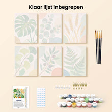 Afbeelding in Gallery-weergave laden, Mini Serie Schilderen op Nummer 15x20cm (6 stuks) - Botanische Illustraties