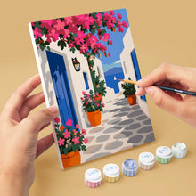 Afbeelding in Gallery-weergave laden, Mini Serie Schilderen op Nummer 15x20cm (6 stuks) - Griekse Charme