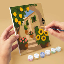 Afbeelding in Gallery-weergave laden, Mini Serie Schilderen op Nummer 15x20cm (6 stuks) - Mediterrane Uitzichten