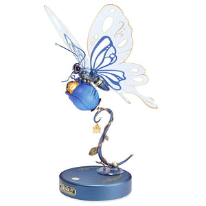 3D Puzzel - Vlinder en Blauwe Roos