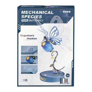 3D Puzzel - Vlinder en Blauwe Roos