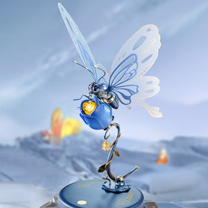 3D Puzzel - Vlinder en Blauwe Roos