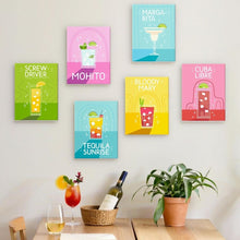 Afbeelding in Gallery-weergave laden, Schilderen op nummer – Set van 6 doeken | Beroemde Cocktails