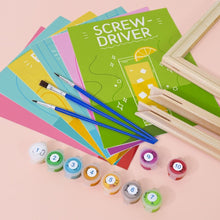 Afbeelding in Gallery-weergave laden, Schilderen op nummer – Set van 6 doeken | Beroemde Cocktails