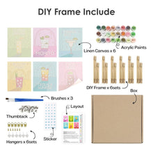 Afbeelding in Gallery-weergave laden, Schilderen op nummer – Set van 6 doeken | Beroemde Cocktails