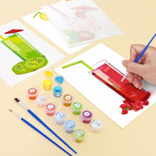 Afbeelding in Gallery-weergave laden, Schilderen op nummer – Set van 6 doeken | Verse Fruitsappen
