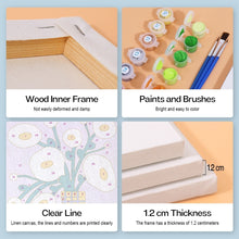 Afbeelding in Gallery-weergave laden, Schilderen op nummer – Set van 6 doeken | Abstracte Bloemenvazen