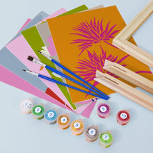 Afbeelding in Gallery-weergave laden, Schilderen op nummer – Set van 6 doeken | Moderne Bloemenprints