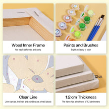 Afbeelding in Gallery-weergave laden, Schilderen op nummer – Set van 6 doeken | Kleurrijke Bloem Patronen