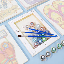 Afbeelding in Gallery-weergave laden, Schilderen op nummer – Set van 6 doeken | Zomerse Slippers Borden