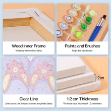 Afbeelding in Gallery-weergave laden, Schilderen op nummer – Set van 6 doeken | Zomerse Slippers Borden