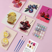 Afbeelding in Gallery-weergave laden, Schilderen op nummer – Set van 6 doeken | Disco Fruit