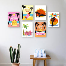 Afbeelding in Gallery-weergave laden, Schilderen op nummer – Set van 6 doeken | Zomer Strandposters