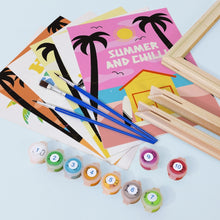 Afbeelding in Gallery-weergave laden, Schilderen op nummer – Set van 6 doeken | Zomer Strandposters