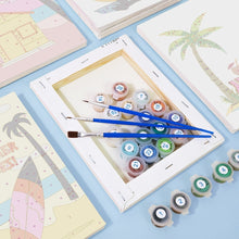 Afbeelding in Gallery-weergave laden, Schilderen op nummer – Set van 6 doeken | Zomer Strandposters